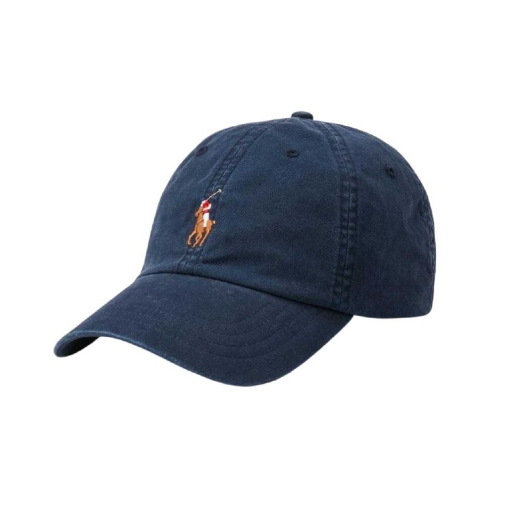 Ralph Lauren Leather Trim Sport Cap / Nautical/Ink